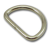 B-DR-W06 1500 Silver 6 Gauge Metal D-Ring